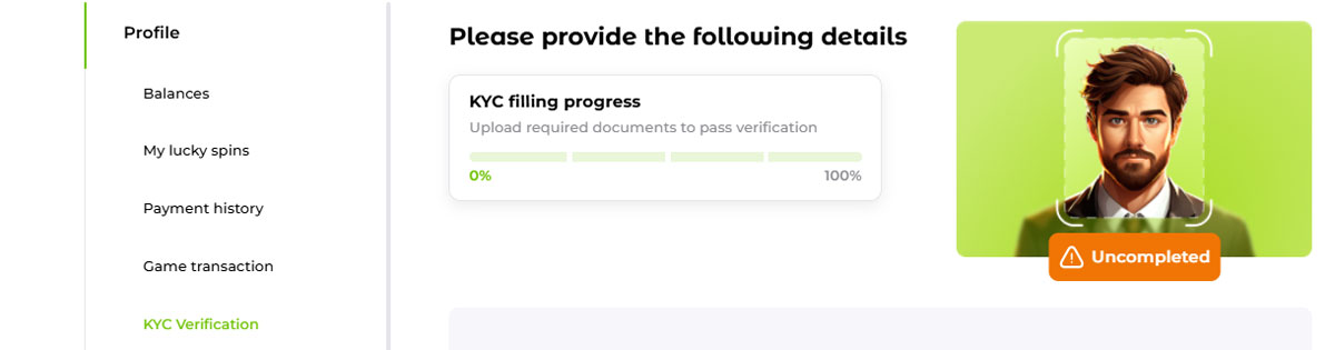 Kontoverifizierung (KYC)