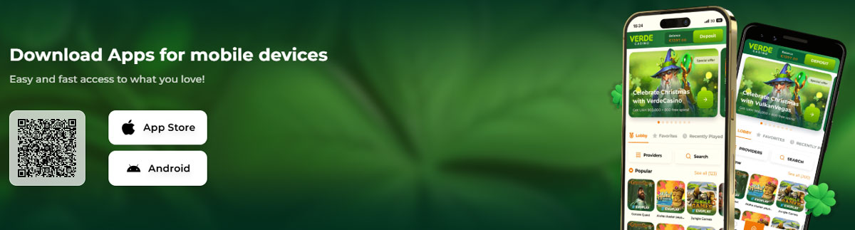 Verde Casino auf Mobilgeräten